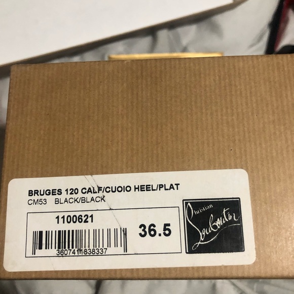 bruges christian louboutin Black 36.5 - Picture 3 of 4